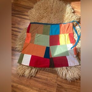 Handmade patchwork wrap skirt